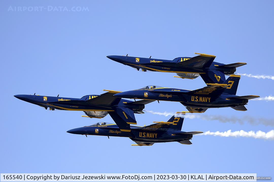 165540, Boeing F/A-18E Super Hornet C/N 1488/E013, F/A-18E Super Hornet 165540 C/N 1486 from Blue Angels Demo Team  NAS Pensacola, FL