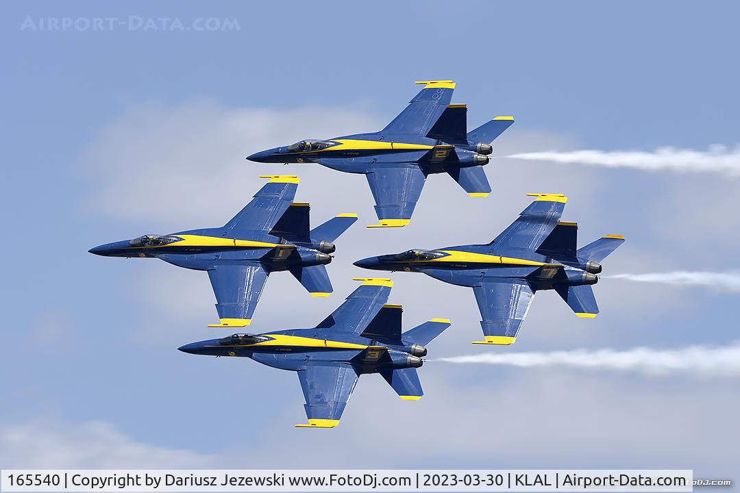 165540, Boeing F/A-18E Super Hornet C/N 1488/E013, F/A-18E Super Hornet 165540 C/N 1486 from Blue Angels Demo Team  NAS Pensacola, FL
