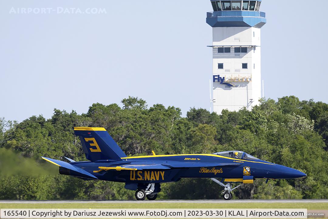 165540, Boeing F/A-18E Super Hornet C/N 1488/E013, F/A-18E Super Hornet 165540 C/N 1486 from Blue Angels Demo Team  NAS Pensacola, FL