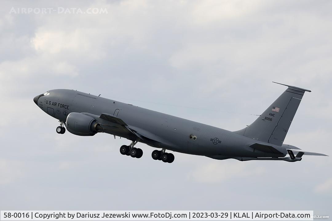 58-0016, 1958 Boeing KC-135R Stratotanker C/N 17761, KC-135E Stratotanker 58-0016  from  92nd ARW Fairchild AFB, WA