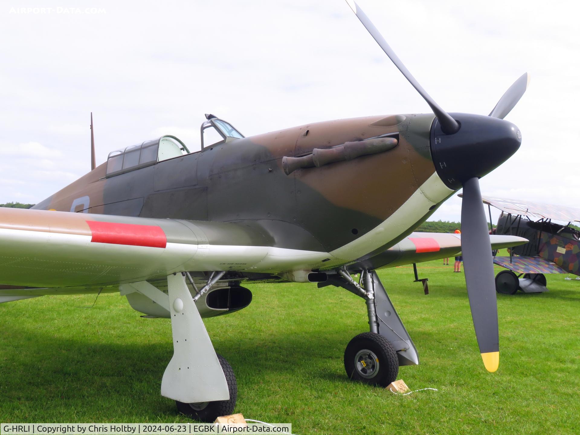 G-HRLI, 1940 Hawker Hurricane I C/N 41H-136172, On the flight line at Sywell Airshow 2024