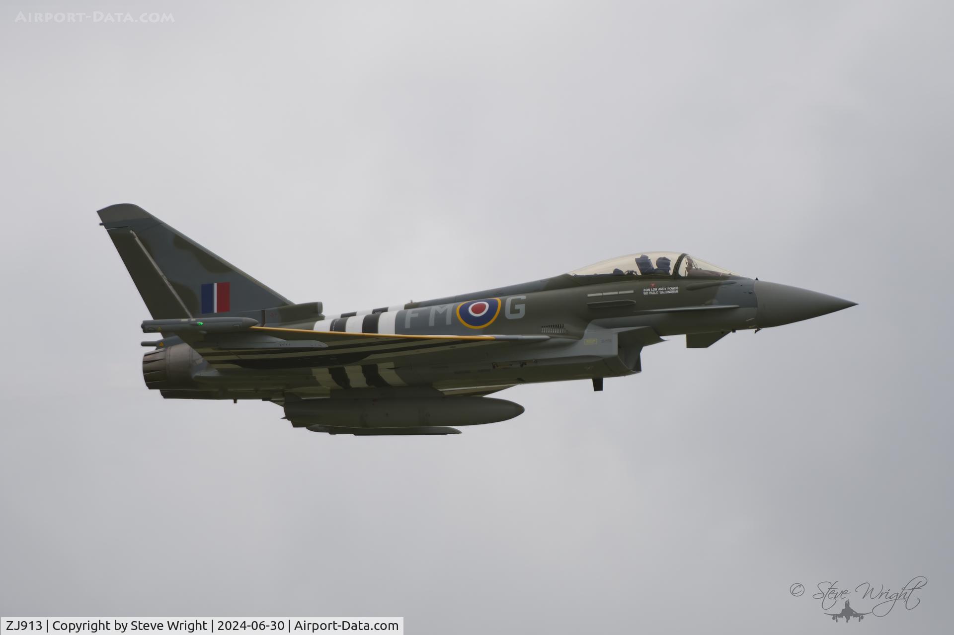 ZJ913, 2004 Eurofighter EF-2000 Typhoon FGR4 C/N 0047/BS004, Shuttleworth Festival of Flight 2024 Old Warden Airfield UK