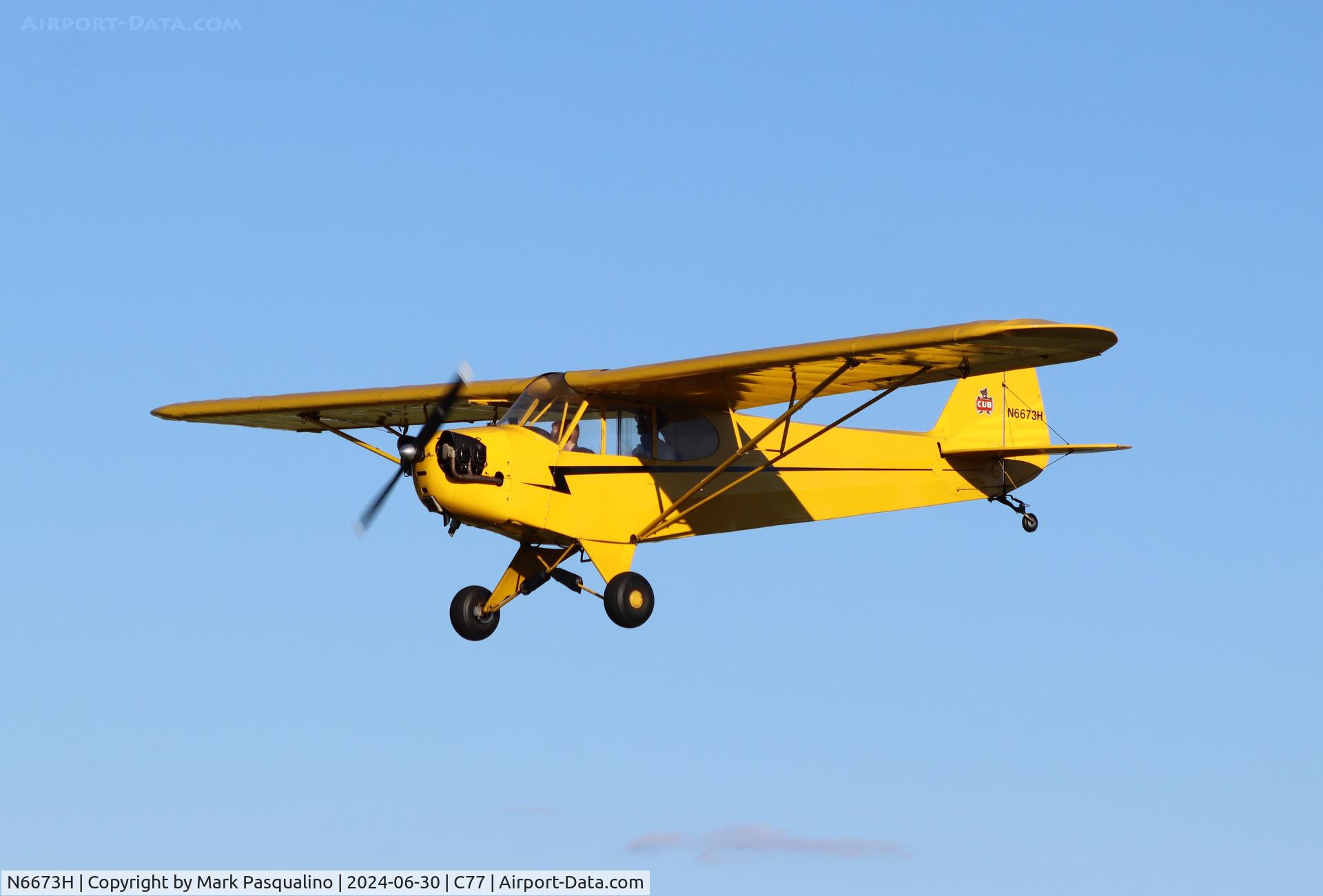 N6673H, 1946 Piper J3C-65 Cub C/N 19877, Piper J3C-65