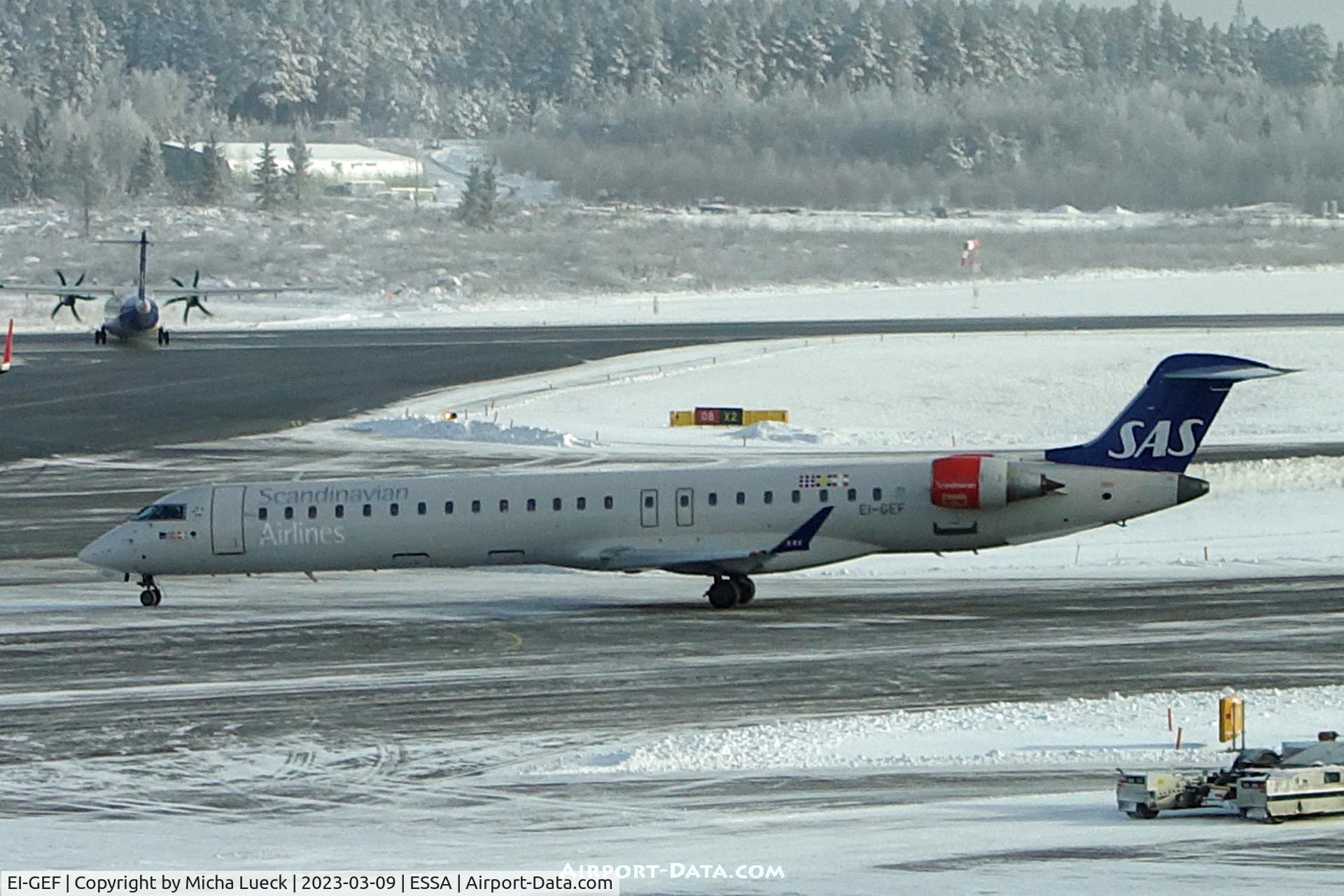 EI-GEF, 2009 Bombardier CRJ-900 (CL-600-2D24) C/N 15244, At Arlanda