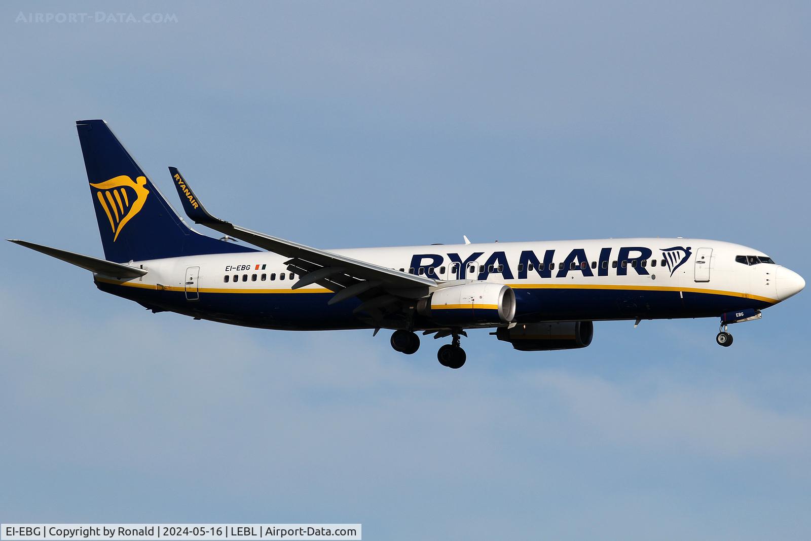 EI-EBG, 2009 Boeing 737-8AS C/N 37525, at bcn