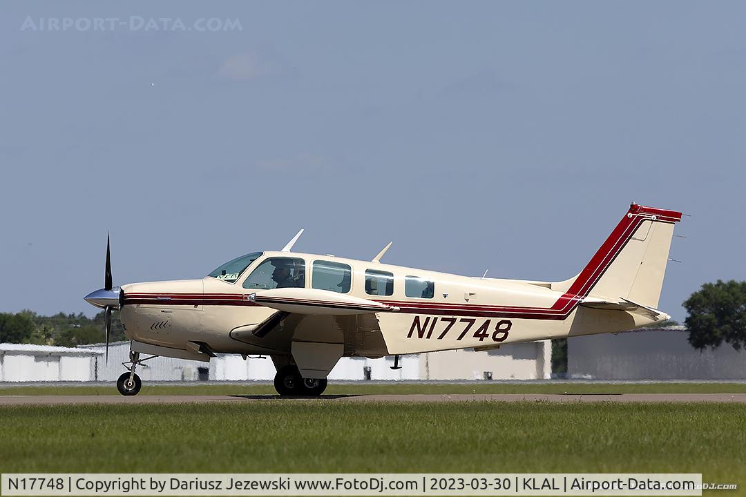 N17748, 1977 Beech A36 Bonanza 36 C/N E-1017, Beech A36 Bonanza 36  C/N E-1017, N17748