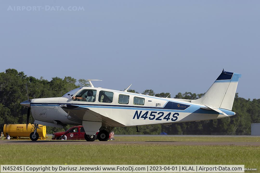 N4524S, 1975 Beech A36 Bonanza 36 C/N E-727, Beech A36 Bonanza 36  C/N E-727, N4524S