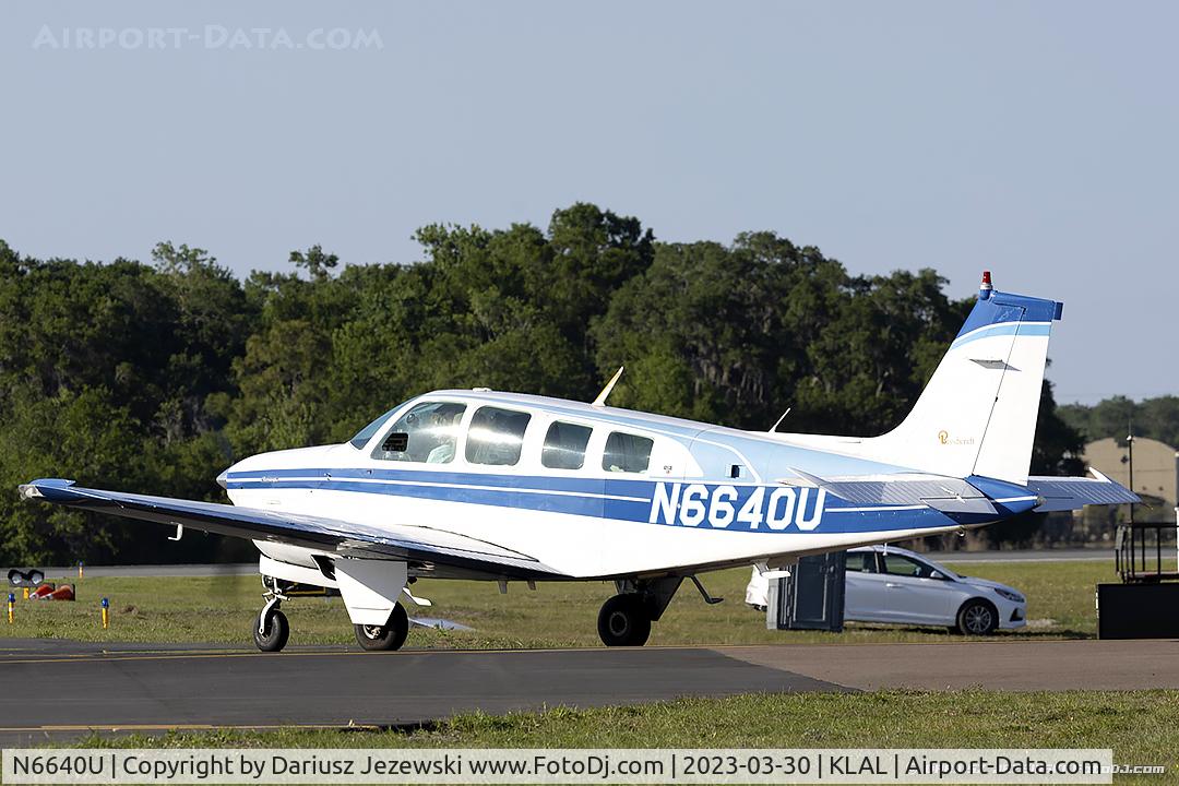 N6640U, 1979 Beech A36 Bonanza 36 C/N E-1537, Beech A36 Bonanza  C/N E-1537, N6640U