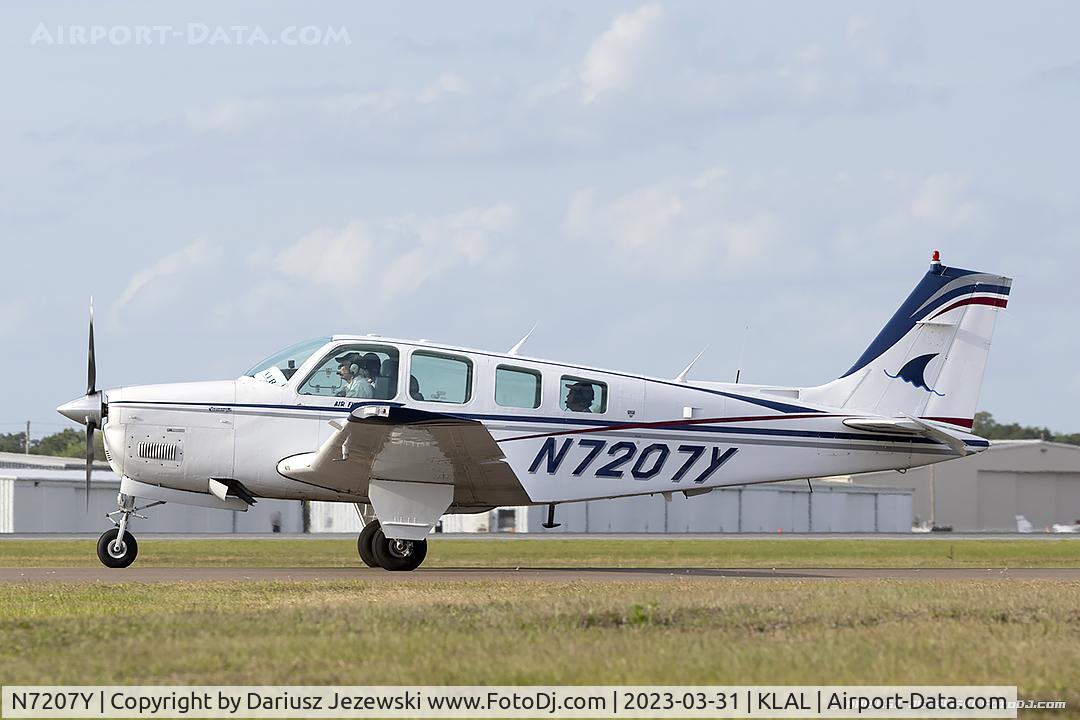 N7207Y, 1984 Beech A36 Bonanza 36 C/N E-2187, Beech A36 Bonanza  C/N E-2187, N7207Y