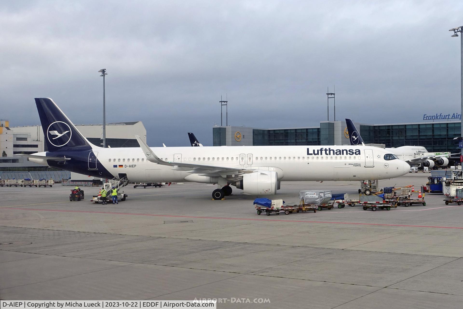 D-AIEP, Airbus 321-271NX C/N 11027, At Frankfurt