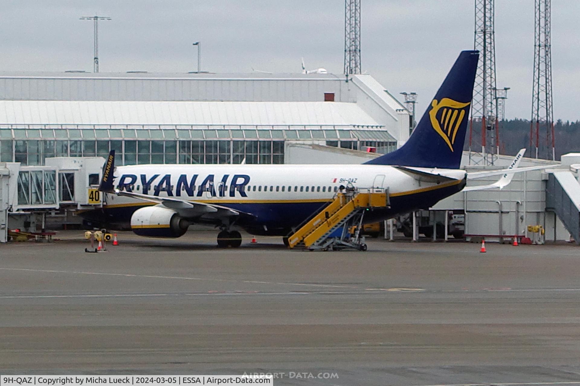 9H-QAZ, 2015 Boeing 737-8AS C/N 44700, At Arlanda