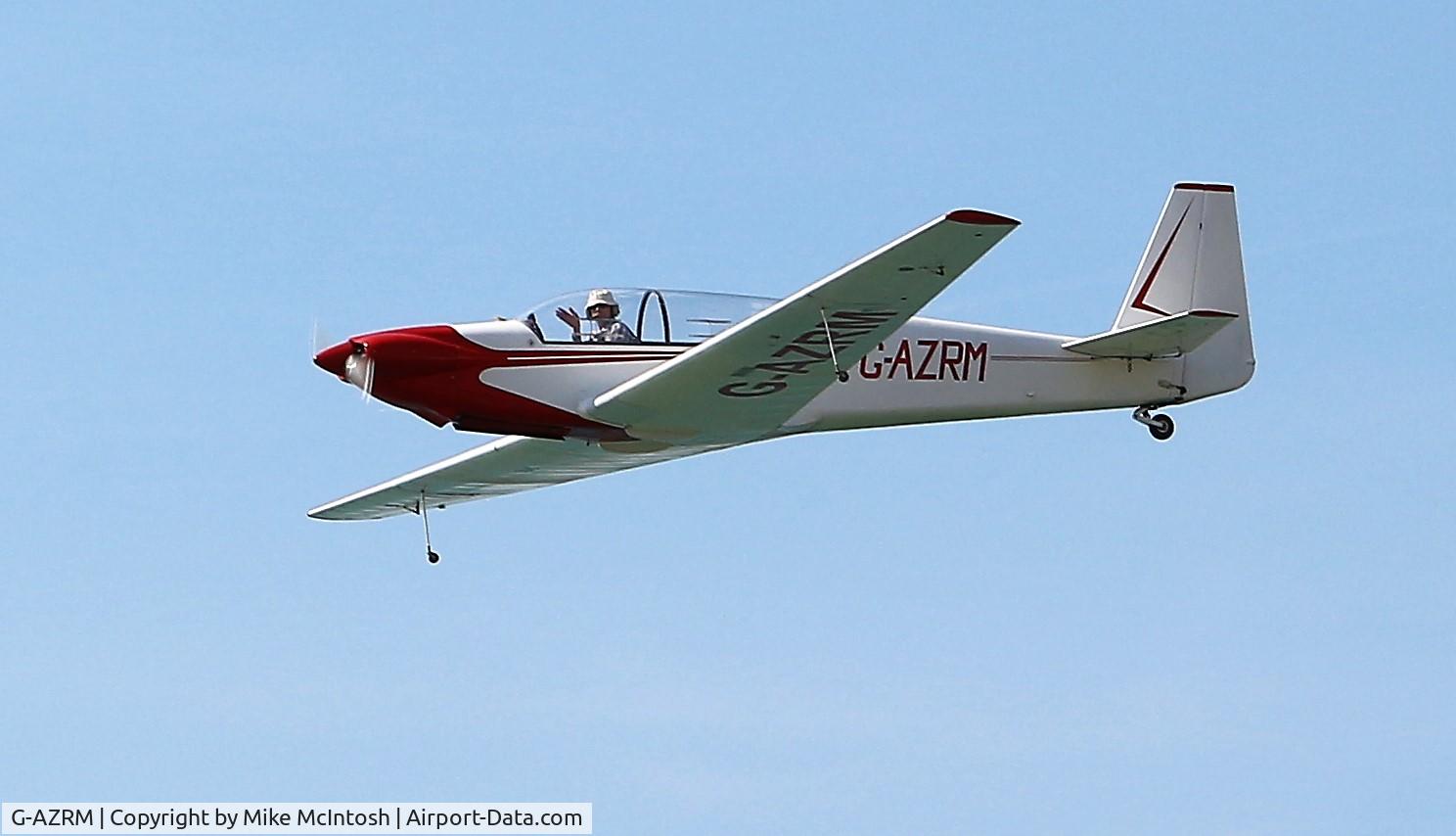 G-AZRM, 1972 Sportavia-Putzer RF-5 C/N 5111, Captured this plane flying along the Bexhill seafront