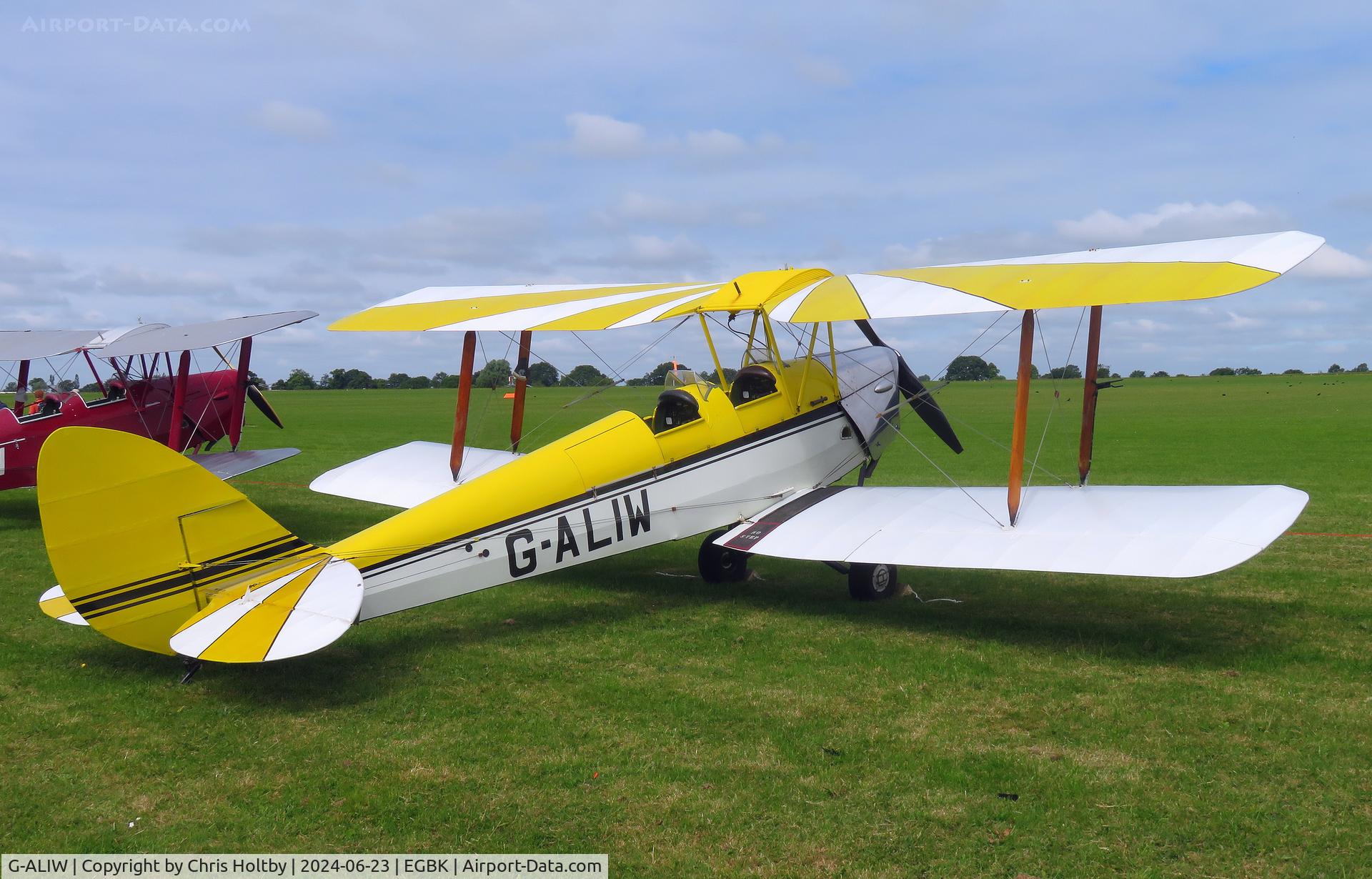 G-ALIW, 1938 De Havilland DH-82A Tiger Moth II C/N 82901, On the flight line at the Sywell Airshow 2024