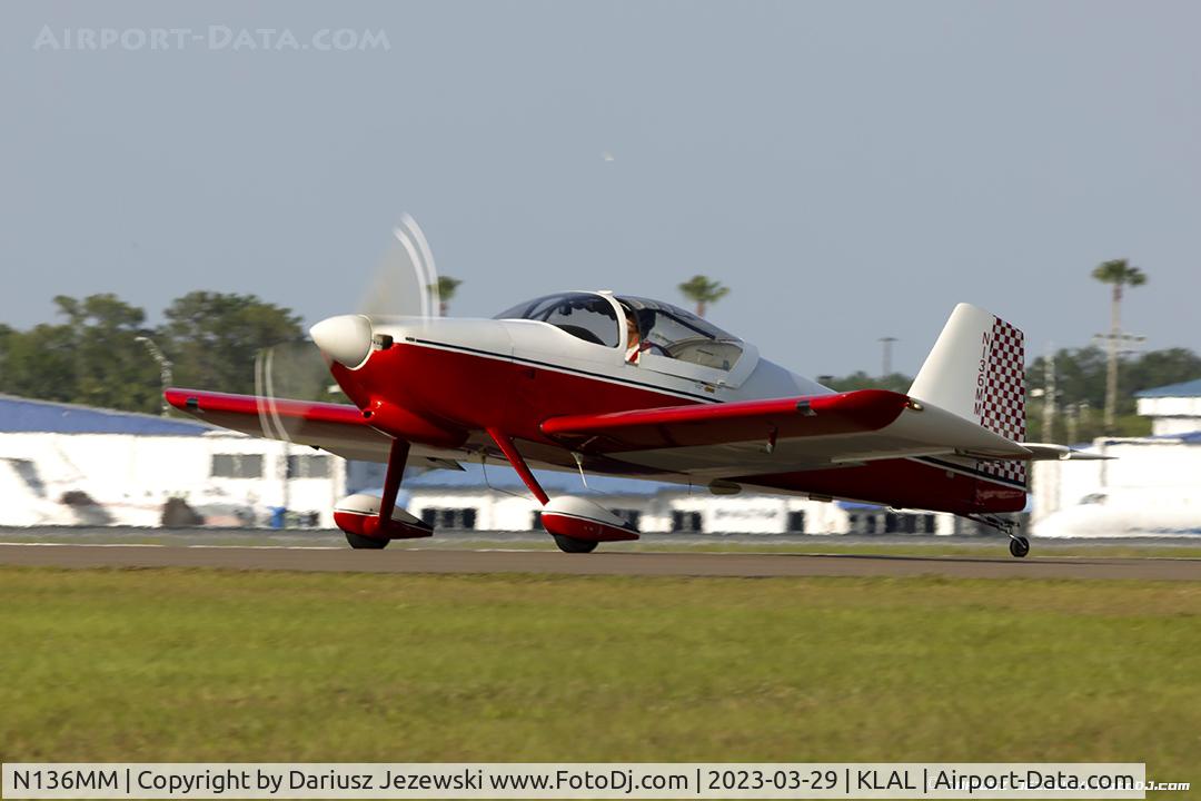 N136MM, 1993 Vans RV-6 C/N 21718, Vans RV-6  C/N 21718, N136MM