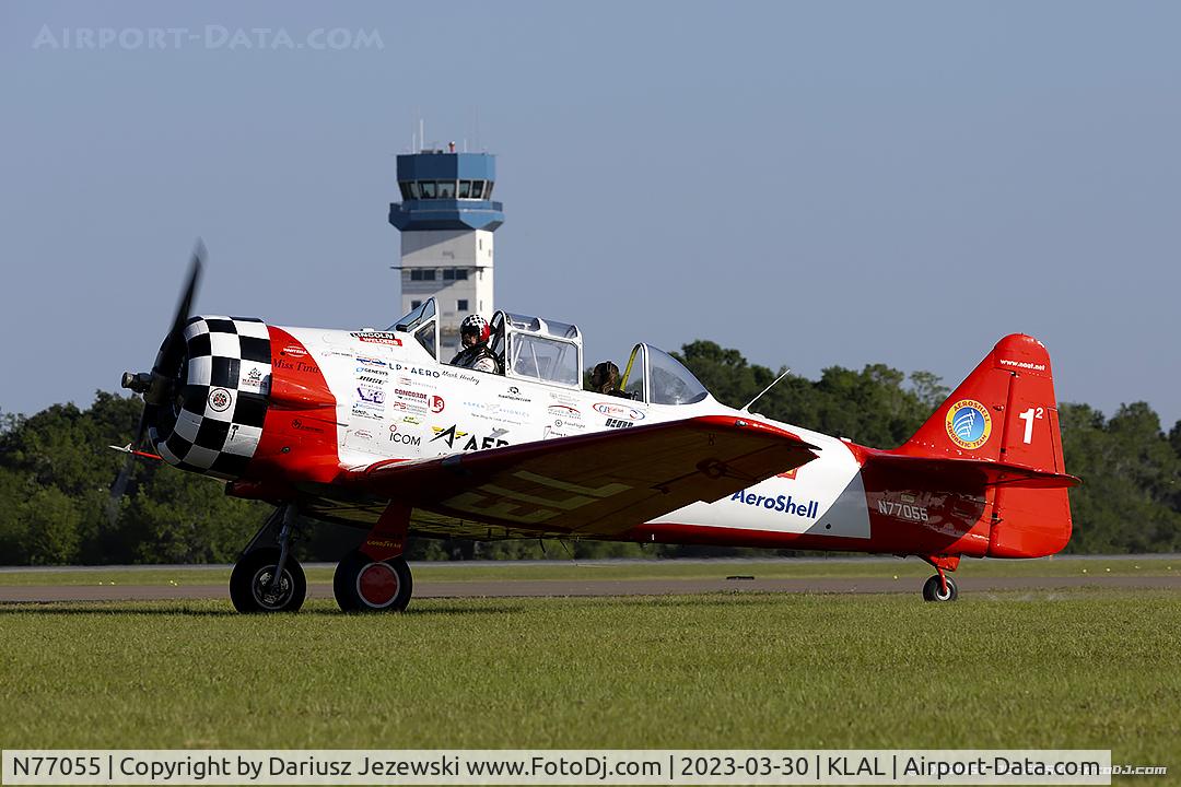 N77055, 1943 North American SNJ-5C (AT-6D) Texan Texan C/N 88-17664/JS, N77055