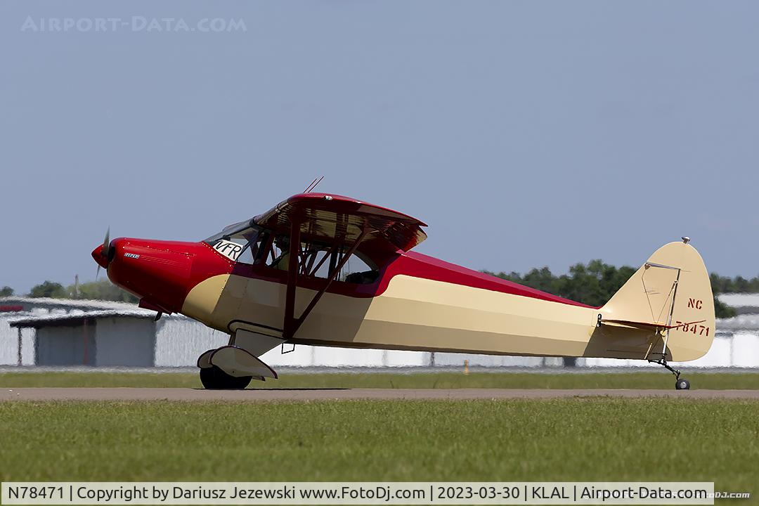 N78471, 1947 Piper PA-12 Super Cruiser C/N 12-1982, Piper PA-12 Super Cruiser  C/N 12/1/1982, NC78471