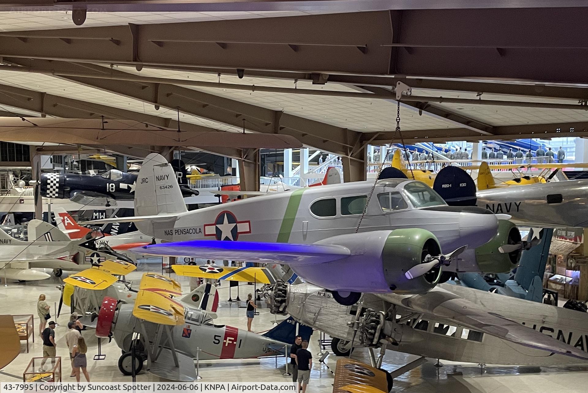 43-7995, , An Cessna JRC-1 sits on display at the National Naval Aviation Museum