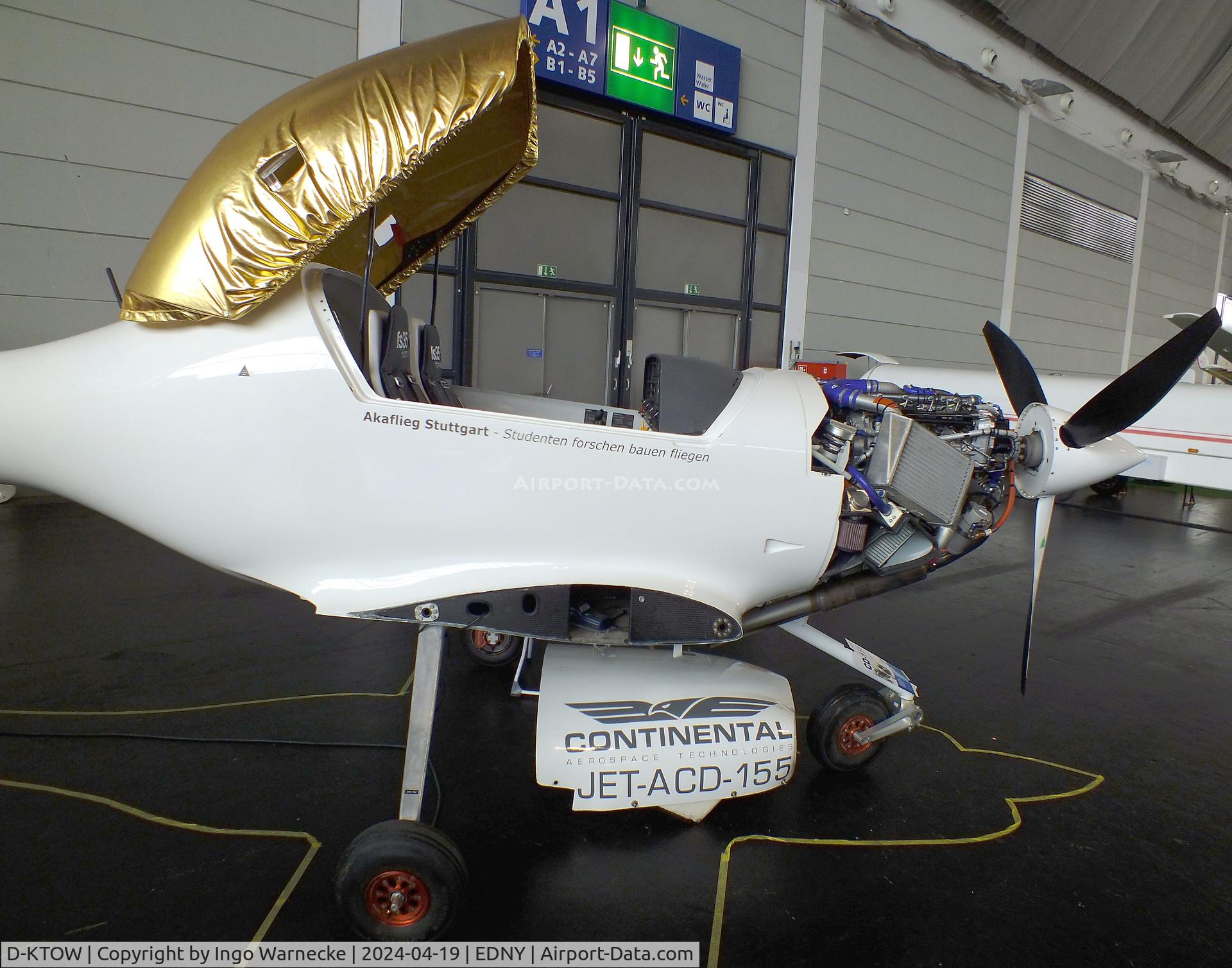 D-KTOW, 2019 Akaflieg Stuttgart FS-35 Harpyie C/N 01, Akaflieg Stuttgart fs 35 Harpyie (wings / tailplane dismounted) at the AERO 2024, Friedrichshafen