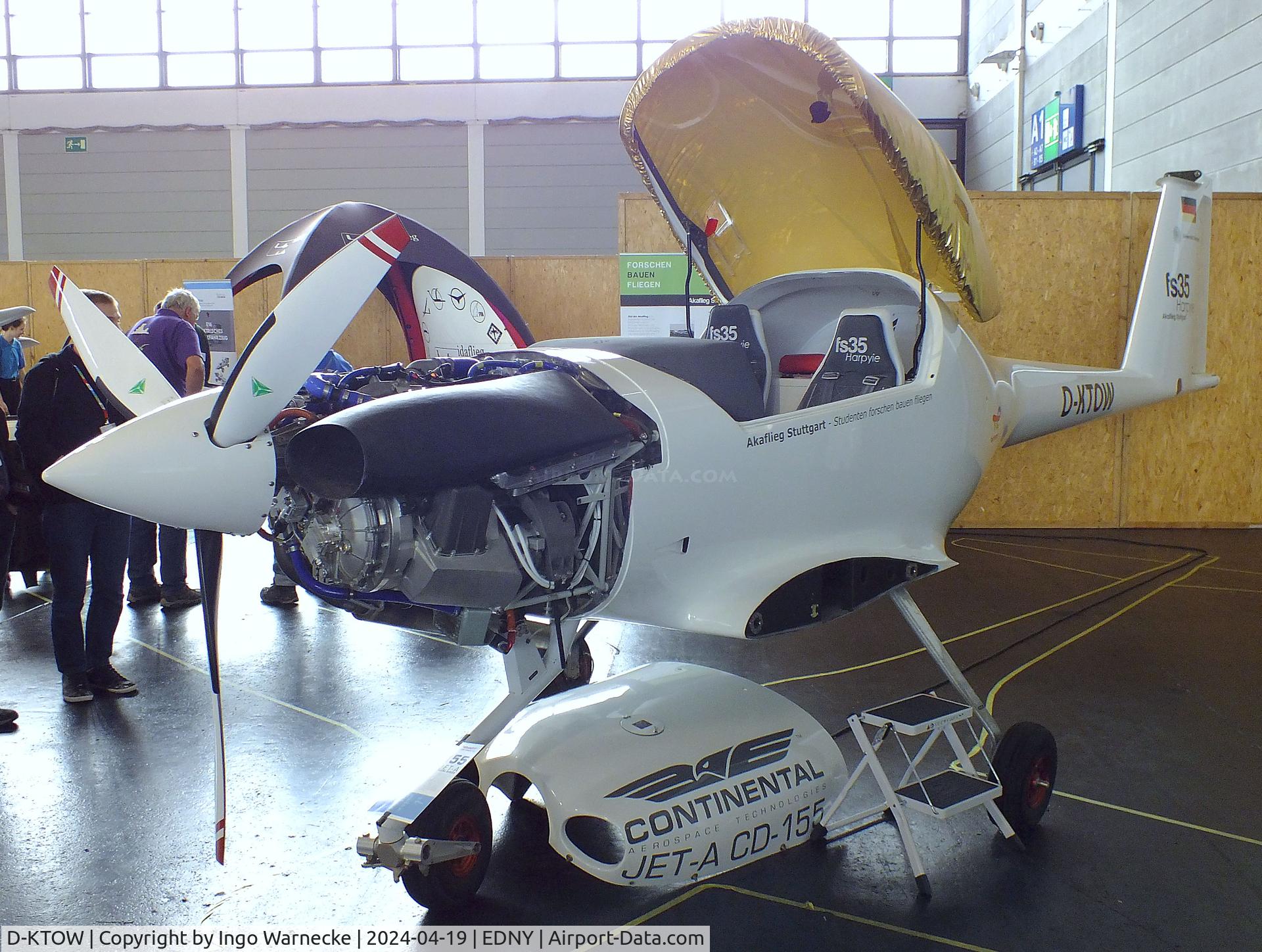 D-KTOW, 2019 Akaflieg Stuttgart FS-35 Harpyie C/N 01, Akaflieg Stuttgart fs 35 Harpyie (wings / tailplane dismounted) at the AERO 2024, Friedrichshafen