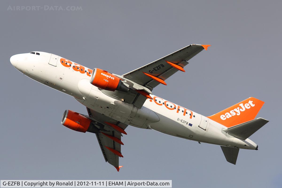 G-EZFB, 2009 Airbus A319-111 C/N 3799, at eham