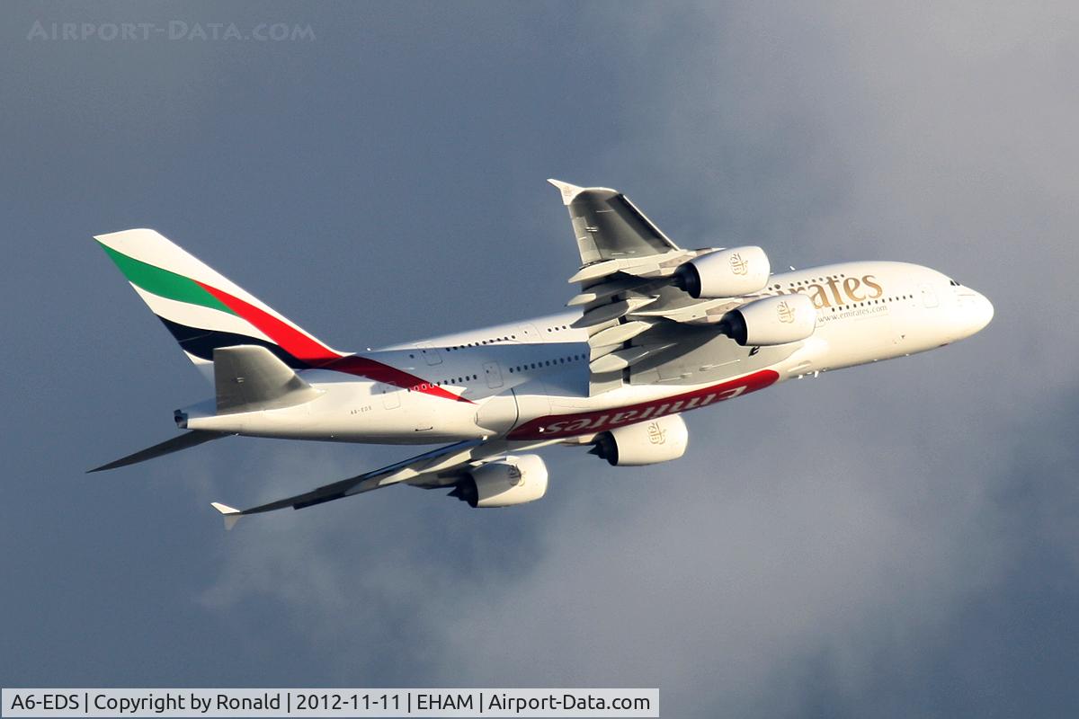 A6-EDS, 2011 Airbus A380-861 C/N 086, at eham