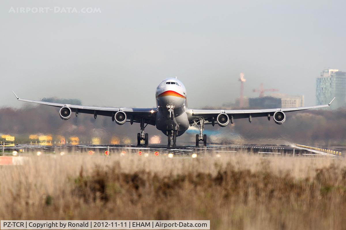 PZ-TCR, 1998 Airbus A340-313 C/N 242, at eham