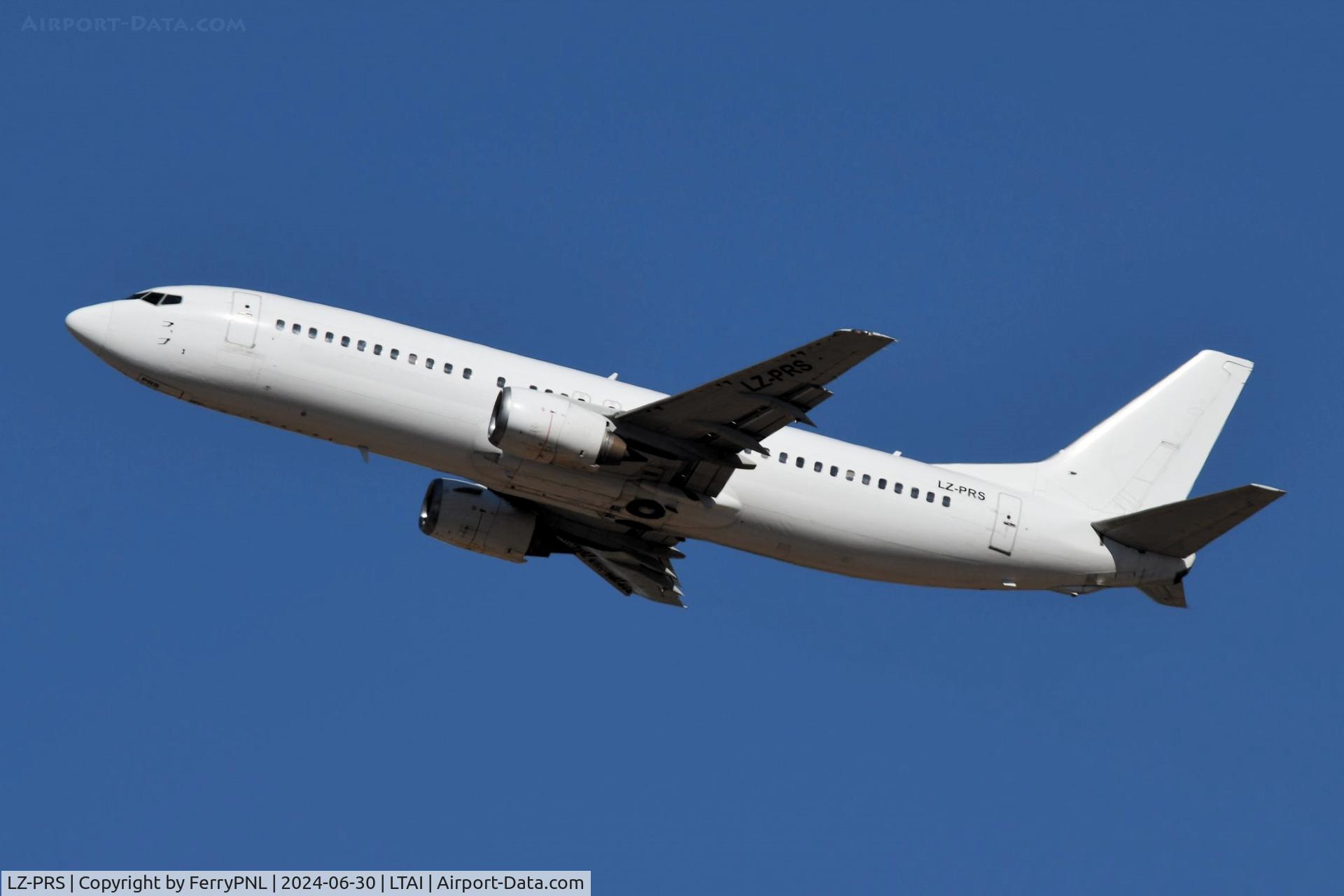 LZ-PRS, 1990 Boeing 737-4Y0 C/N 24686, Jetsky Airways B734 departing AYT