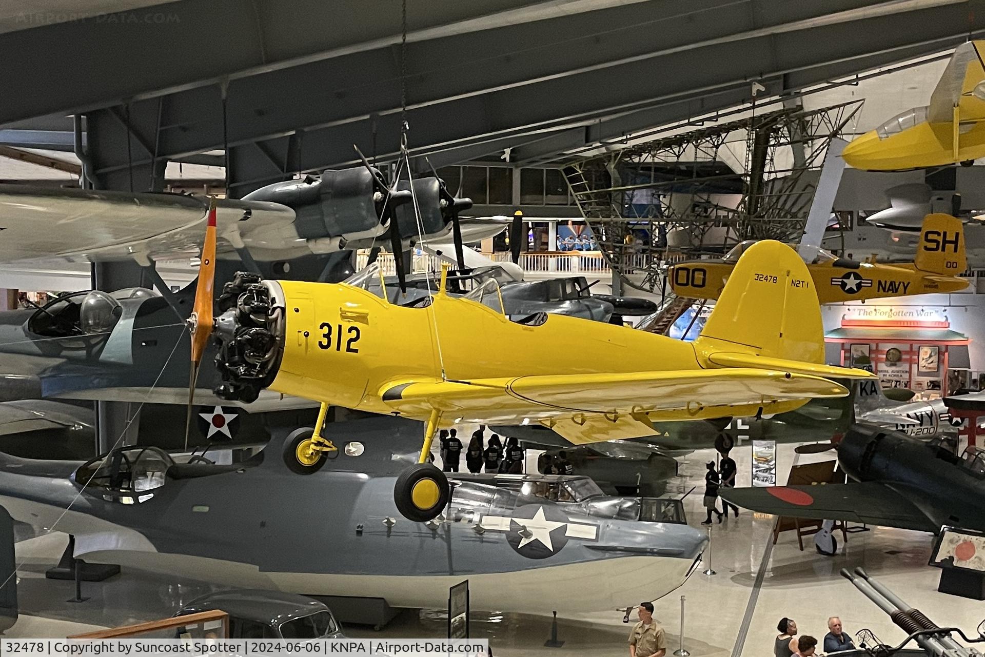 32478, Timm Aircraft Corporation N2T-1 C/N unknown, An US Navy N2T Tutor sits on display at the National Naval Aviation Museum