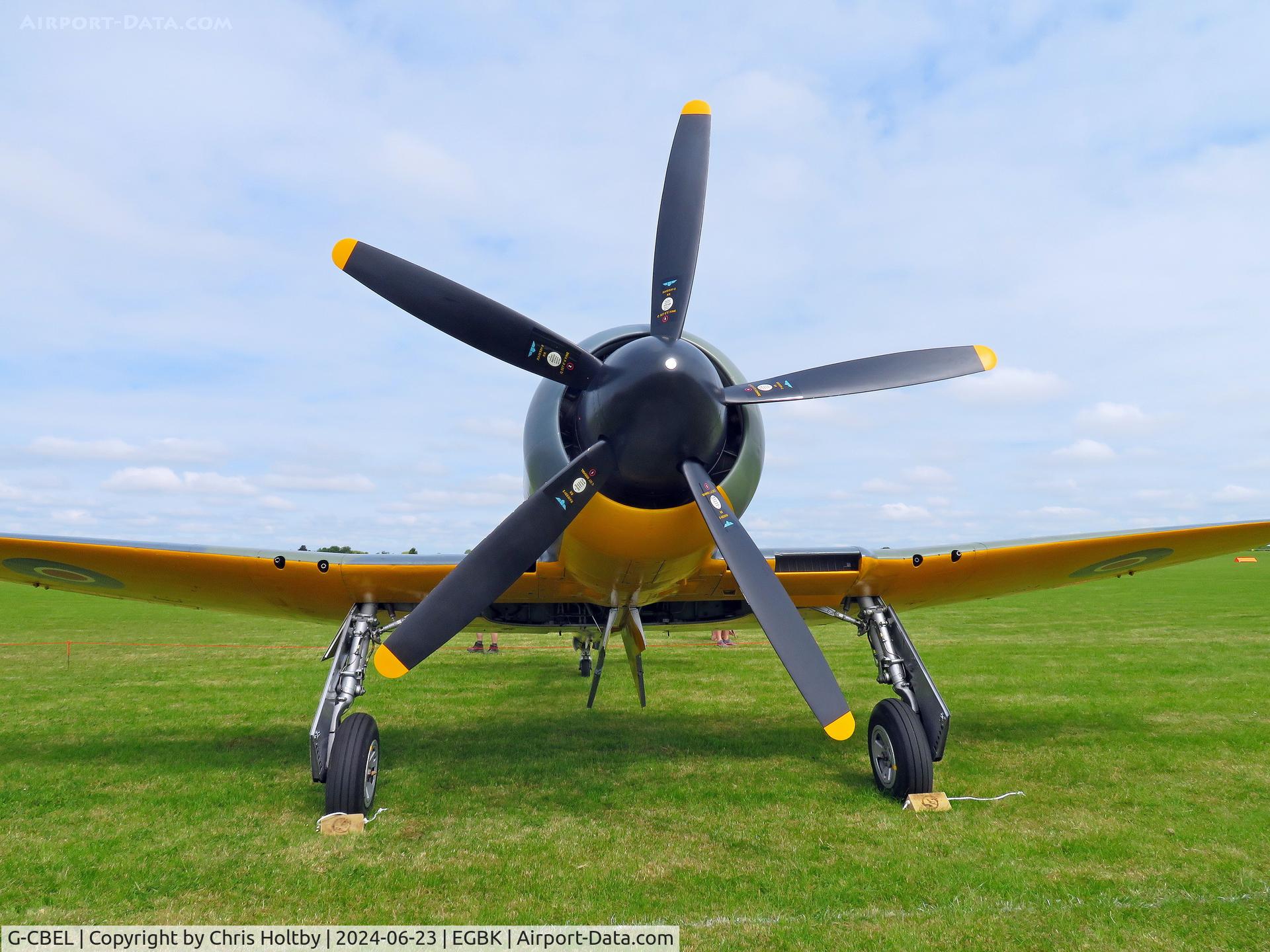 G-CBEL, 1953 Hawker Fury FB11 C/N 37539, On the flight line at Sywell Airshow 2024