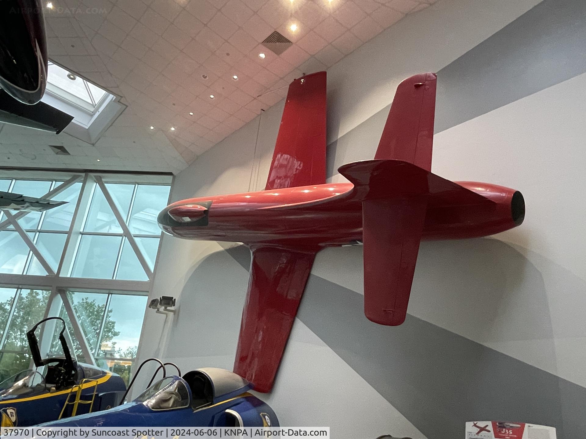 37970, 1947 Douglas D-558-1 Skystreak C/N 6564, An US Navy Douglas Skystreak sits on display at the National Naval Aviation Museum