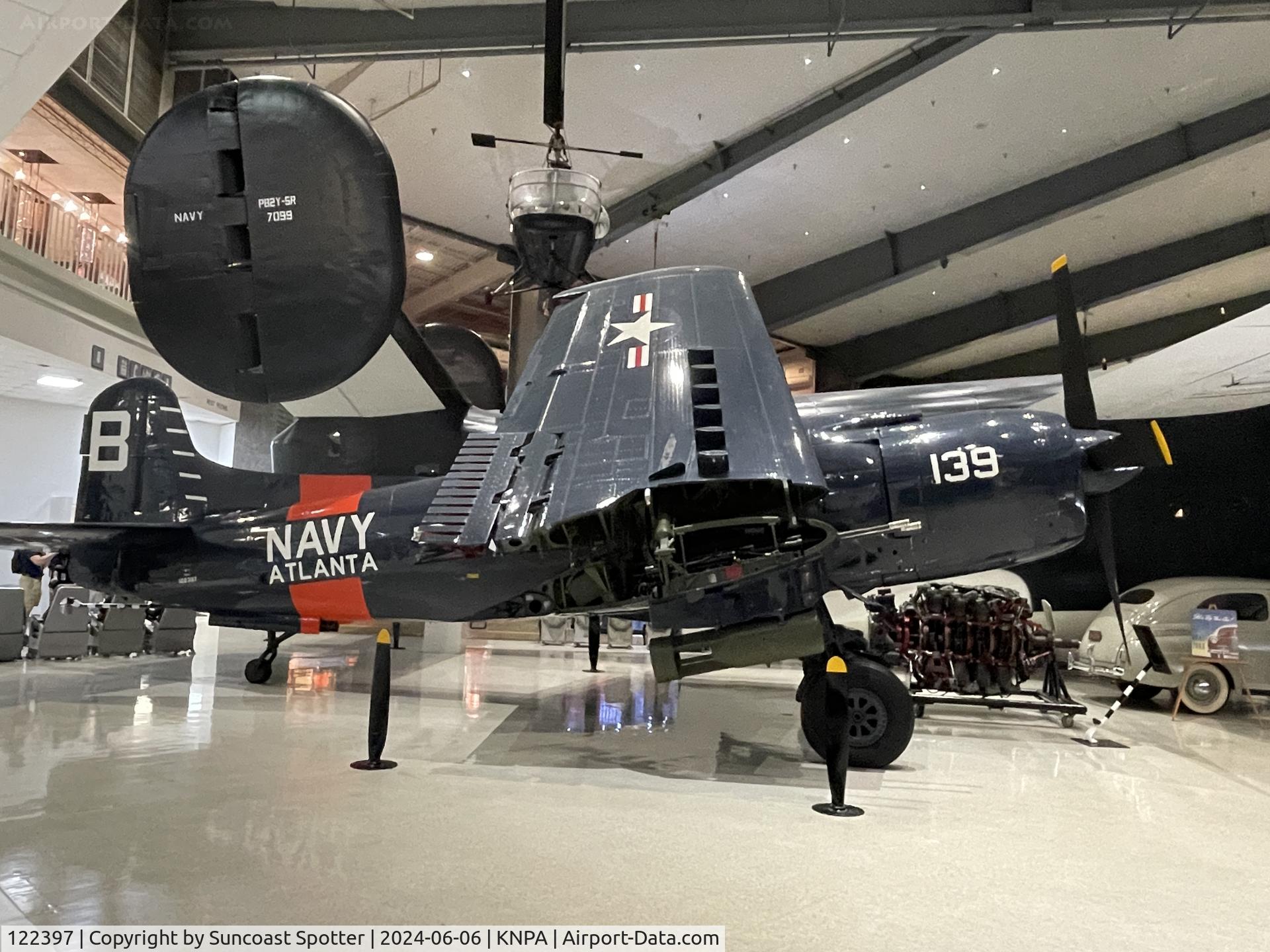 122397, 1947 Martin AM-1 Mauler C/N Not found 122397, An US Navy AM-1 Mauler from Naval Air Reserve Training at Naval Air Station Atlanta sits on display at the National Naval Aviation Museum