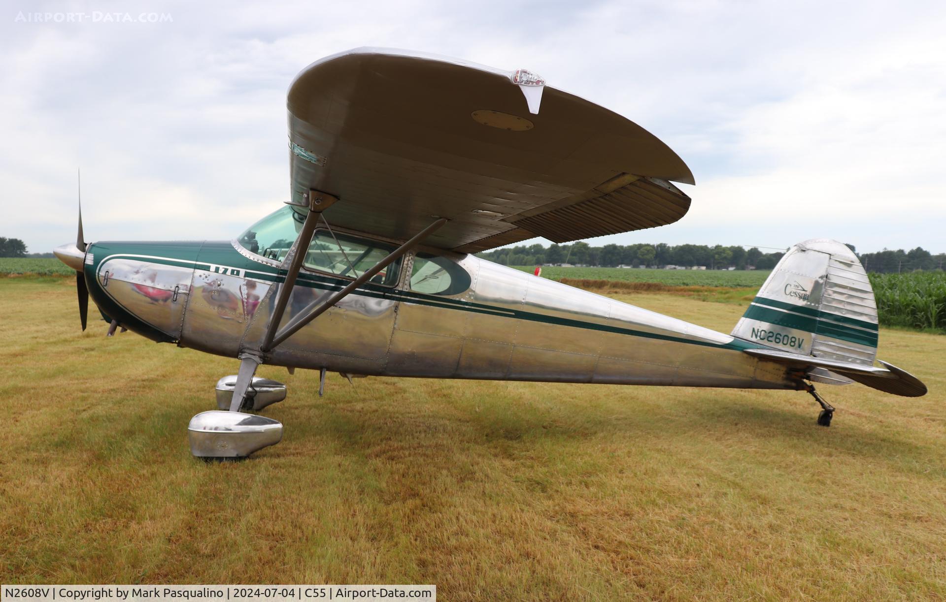 N2608V, 1948 Cessna 170 C/N 18118, Cessna 170