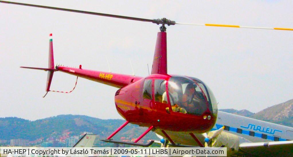 HA-HEP, Robinson R44 C/N 1633, Take off from Budaörs airport (Hungary)