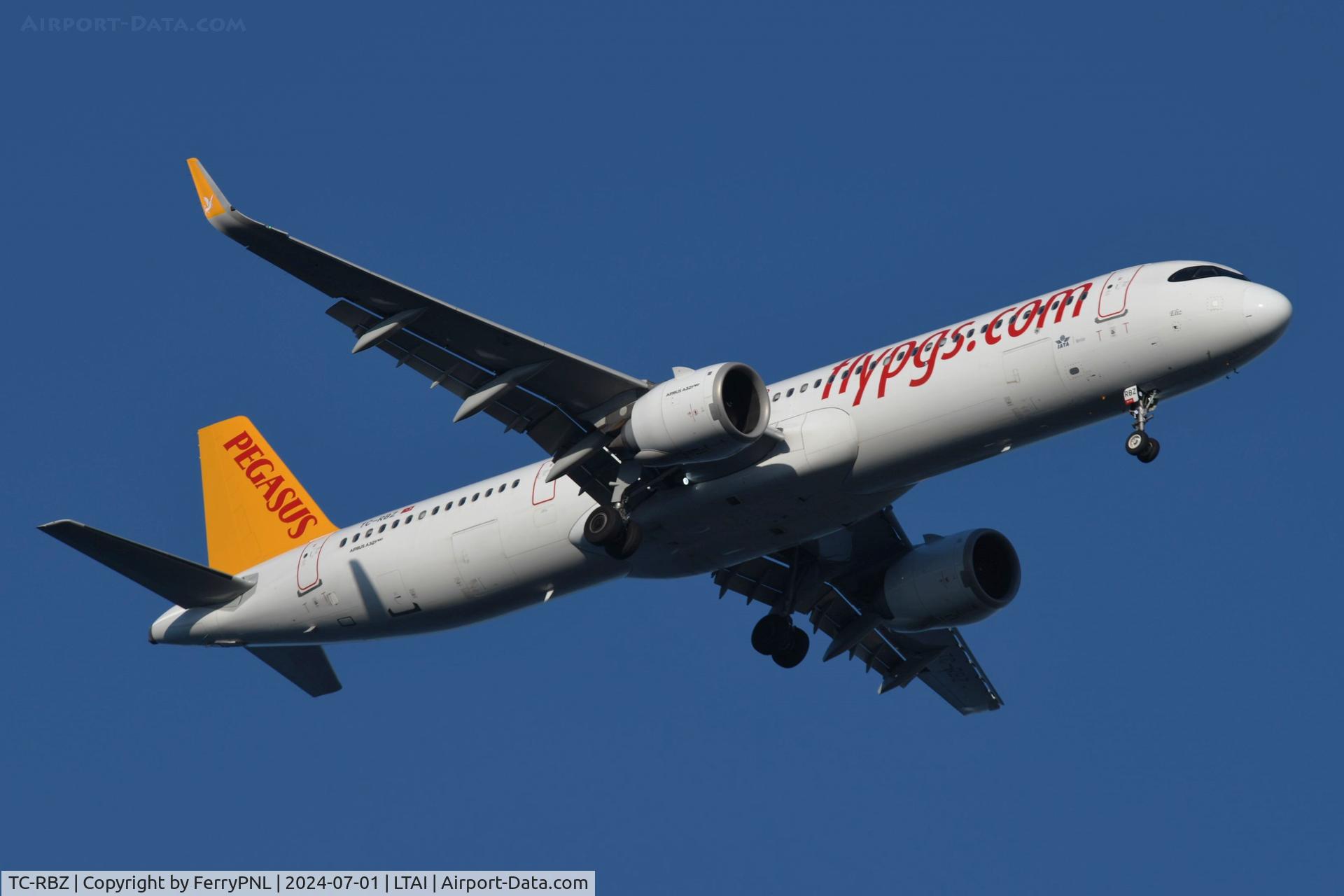 TC-RBZ, 2022 Airbus A321-251NX C/N 10938, Arrival of Pegasus A321N