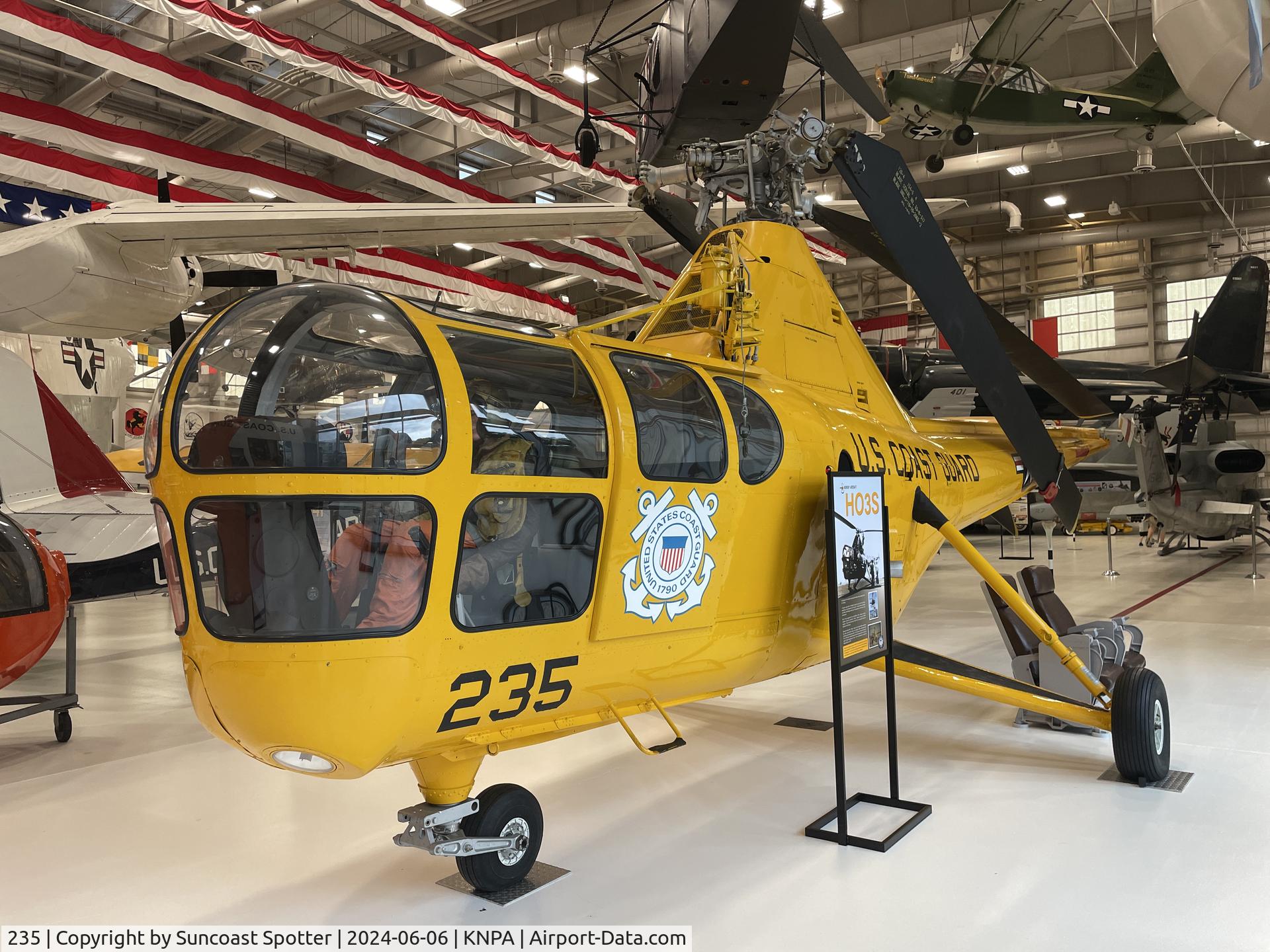 235, 1950 Sikorsky HO3S-1G C/N 51214, An US Coast Guard HO3S Dragonfly from US Coast Guard Air Station Salem sits on display at the National Naval Aviation Museum