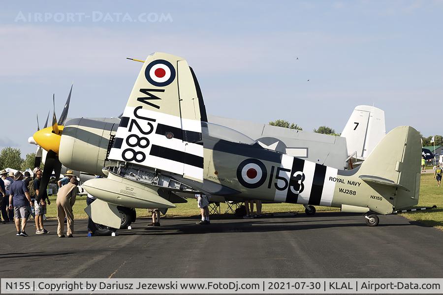 N15S, 1953 Hawker Sea Fury FB.11 C/N 41H/696792, Hawker Sea Fury Mk.10  C/N WJ288, NX15S