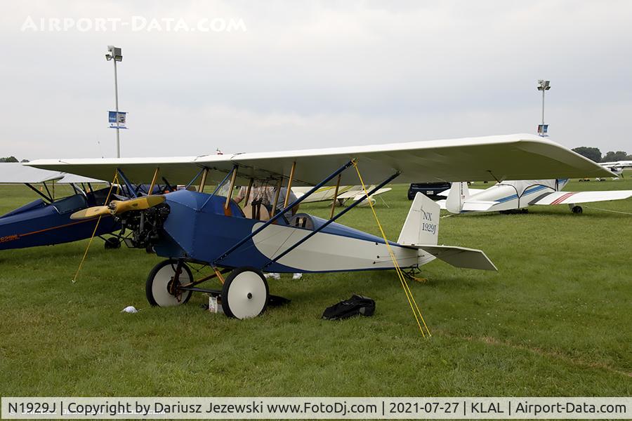 N1929J, Rockwell International 690C C/N 11652, Pietenpol Air Camper  C/N 1001, NX1929J
