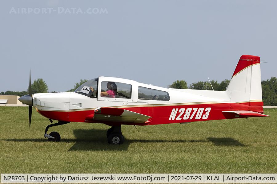 N28703, 1978 Grumman American AA-5B Tiger C/N AA5B0765, Grumman American AA-5B Tiger  C/N AA5B0765, N28703