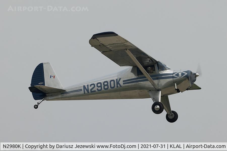 N2980K, 1947 Luscombe 8A C/N 5707, Luscombe 8A Luscome Master  C/N 5707, N2980K