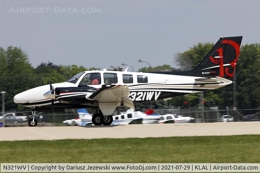 N321WV, 2012 Hawker Beechcraft Corp G58 Baron C/N TH-2343, Hawker Beechcraft Corp G58 Baron  C/N TH-2343, N321WV