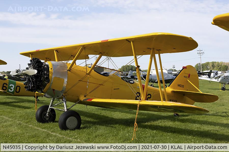N45035, 1941 Naval Aircraft Factory N3N-3 C/N 4421, Naval Aircraft Factory N3N-3 Yellow Peril  C/N 4421, N45035