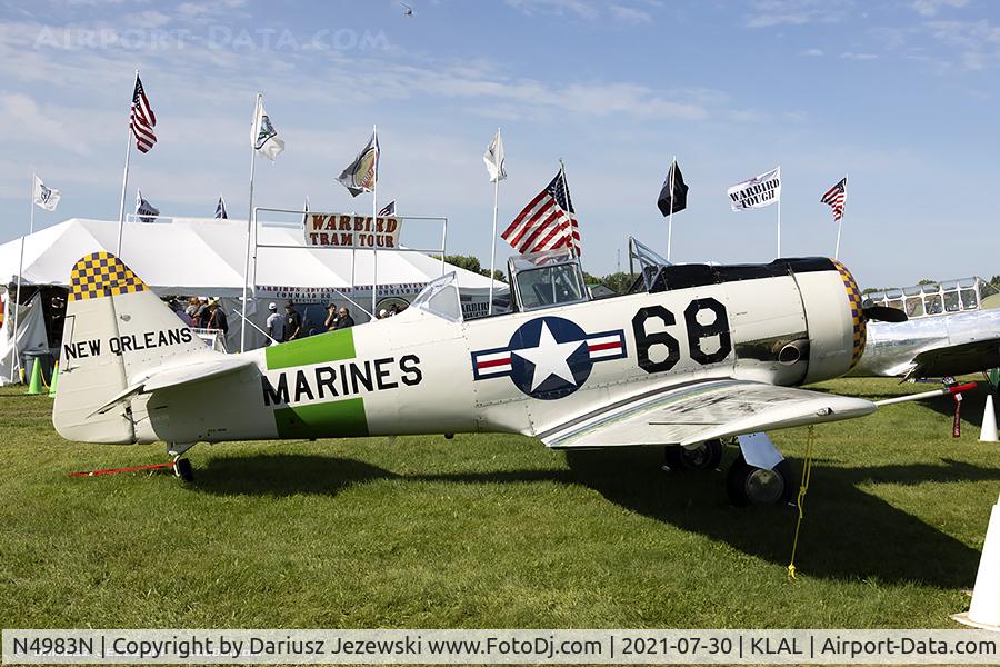 N4983N, 1957 North American AT-6D Texan C/N 121-42175 (44-81453), North American AT-6D Texan 
