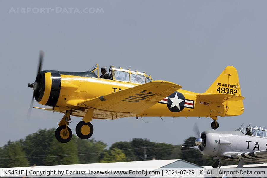 N5451E, 1949 North American T-6G Texan C/N 168-496, North American T-6G Texan  C/N 168-496, N5451E