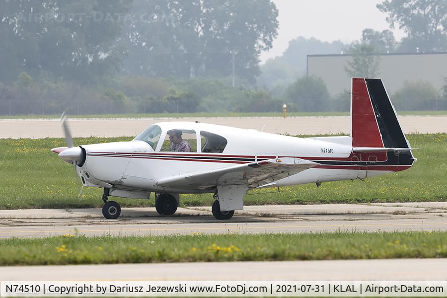 N74510, 1962 Mooney M20B Mark 21 C/N 1904, Mooney M20B Mark 21  C/N 1904, N74510