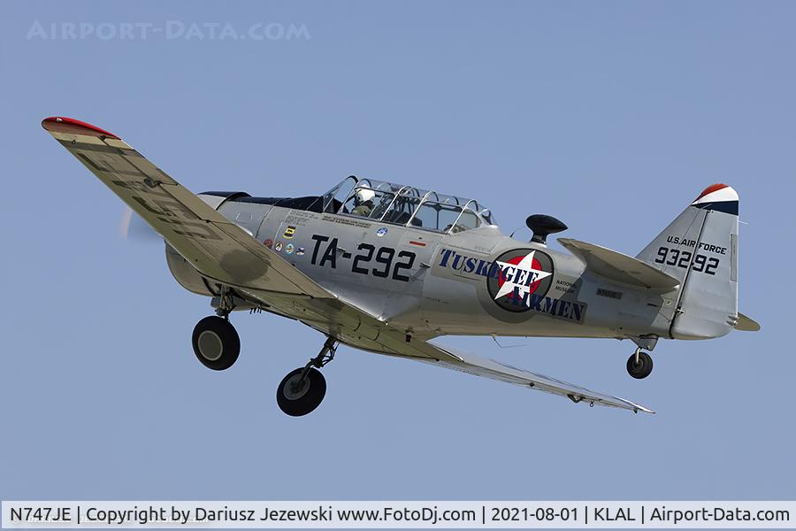 N747JE, 1958 North American AT-6G Texan C/N 168-394 (49-3292), North American AT-6G Texan 