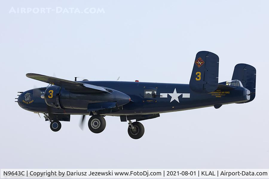 N9643C, 1944 North American B-25J Mitchell Mitchell C/N 108-47512, North American B-25J Mitchell 