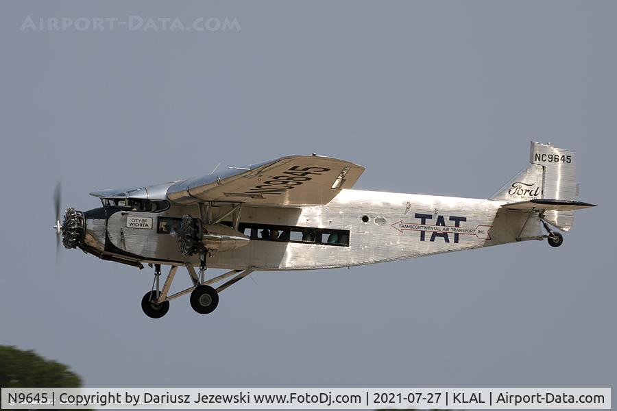 N9645, 1928 Ford 5-AT-B Tri-Motor C/N 8, Ford 5-AT-B Trimotor  C/N 8, NC9645