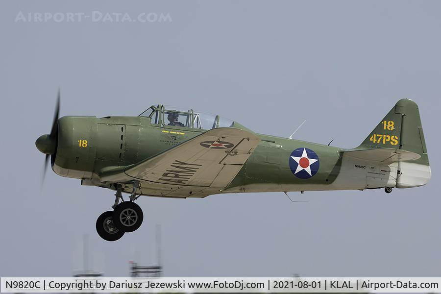 N9820C, 1945 North American SNJ-6 Texan C/N 121-43036, North American SNJ-6 Texan - Zero replica  C/N 112178, N9820C