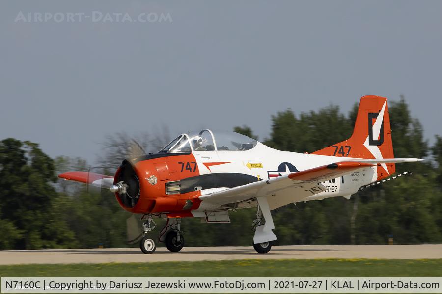 N7160C, 1992 North American T-28C Trojan Trojan C/N 252-25, North American T-28C Trojan  C/N 252-25, NX7160C