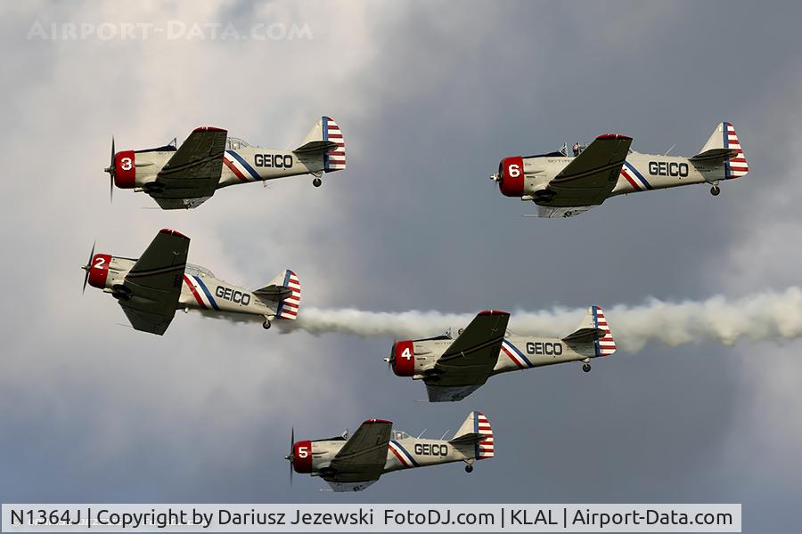 N1364J, 1951 North American T-6G Texan C/N 188-71, North American T-6G Texan  C/N 53655, N1364J
